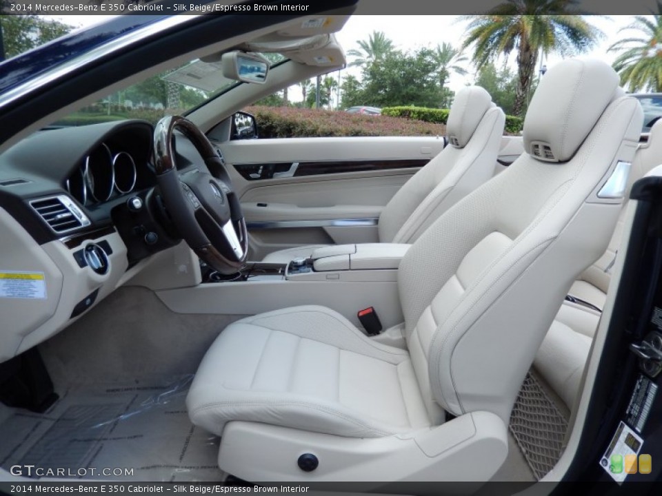 Silk Beige/Espresso Brown Interior Prime Interior for the 2014 Mercedes-Benz E 350 Cabriolet #82663091
