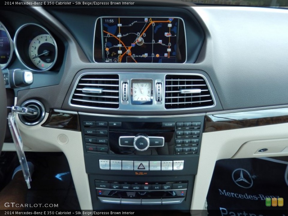 Silk Beige/Espresso Brown Interior Navigation for the 2014 Mercedes-Benz E 350 Cabriolet #82663180