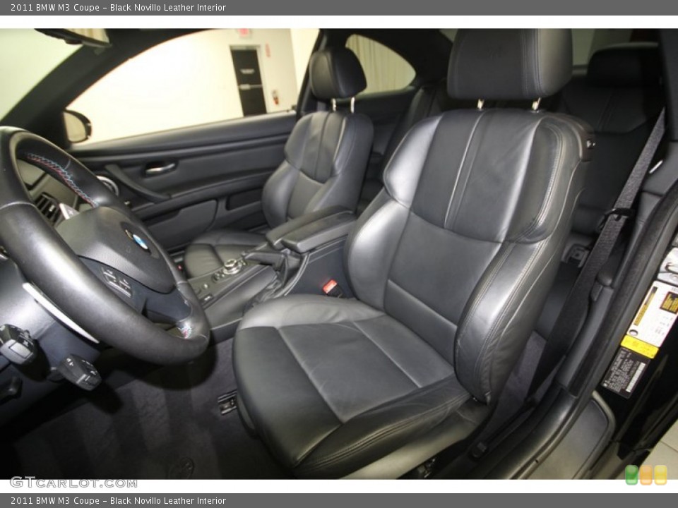 Black Novillo Leather Interior Front Seat for the 2011 BMW M3 Coupe #82663341