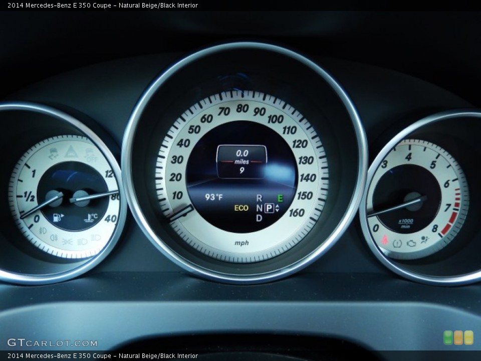 Natural Beige/Black Interior Gauges for the 2014 Mercedes-Benz E 350 Coupe #82663449