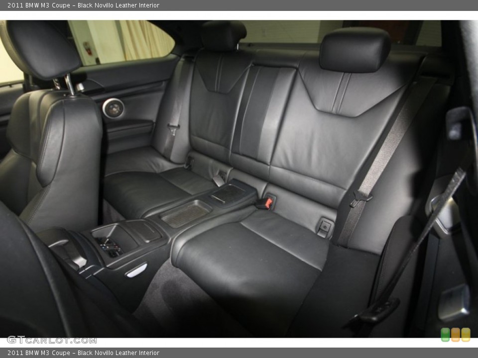 Black Novillo Leather Interior Rear Seat for the 2011 BMW M3 Coupe #82663523