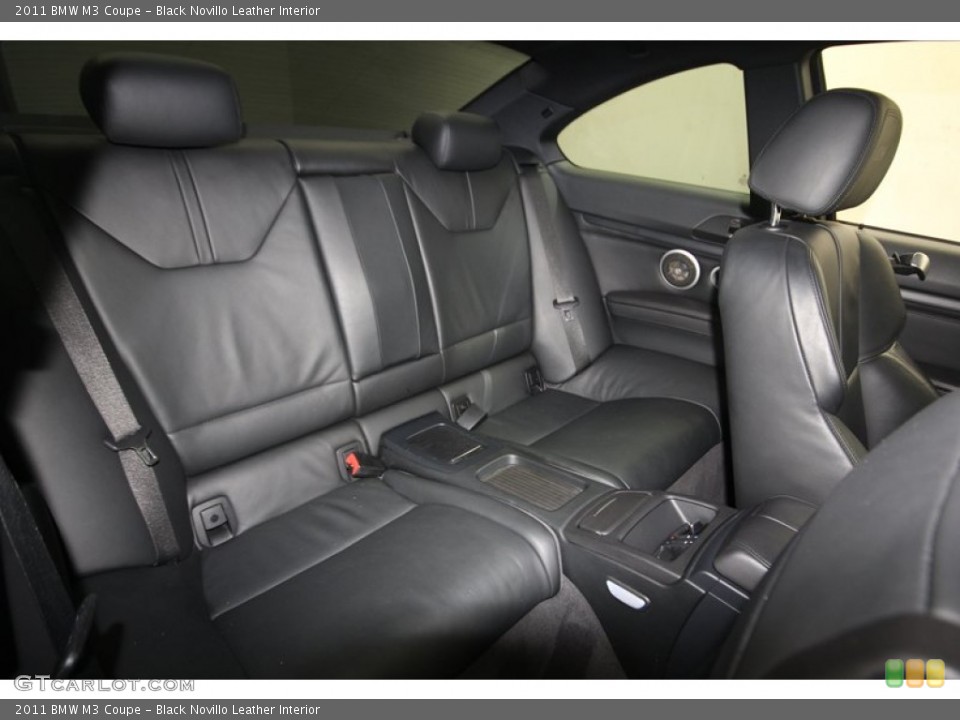 Black Novillo Leather Interior Rear Seat for the 2011 BMW M3 Coupe #82663876