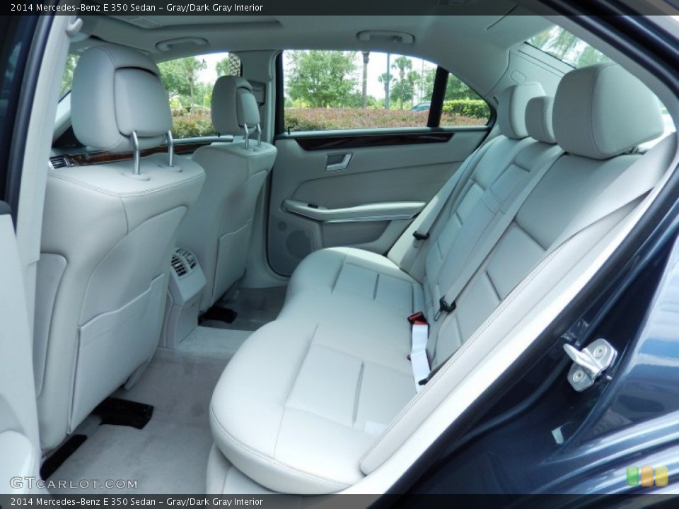Gray/Dark Gray Interior Rear Seat for the 2014 Mercedes-Benz E 350 Sedan #82664021