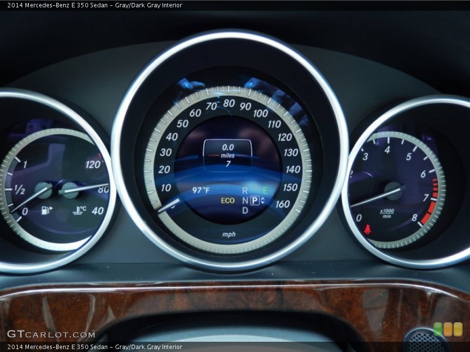 Gray/Dark Gray Interior Gauges for the 2014 Mercedes-Benz E 350 Sedan #82664086