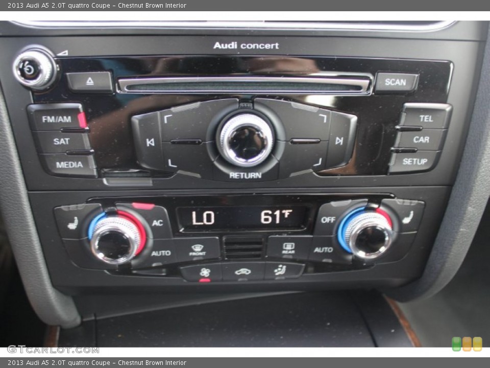 Chestnut Brown Interior Controls for the 2013 Audi A5 2.0T quattro Coupe #82667185