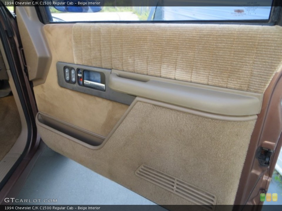 Beige Interior Door Panel for the 1994 Chevrolet C/K C1500 Regular Cab #82667788
