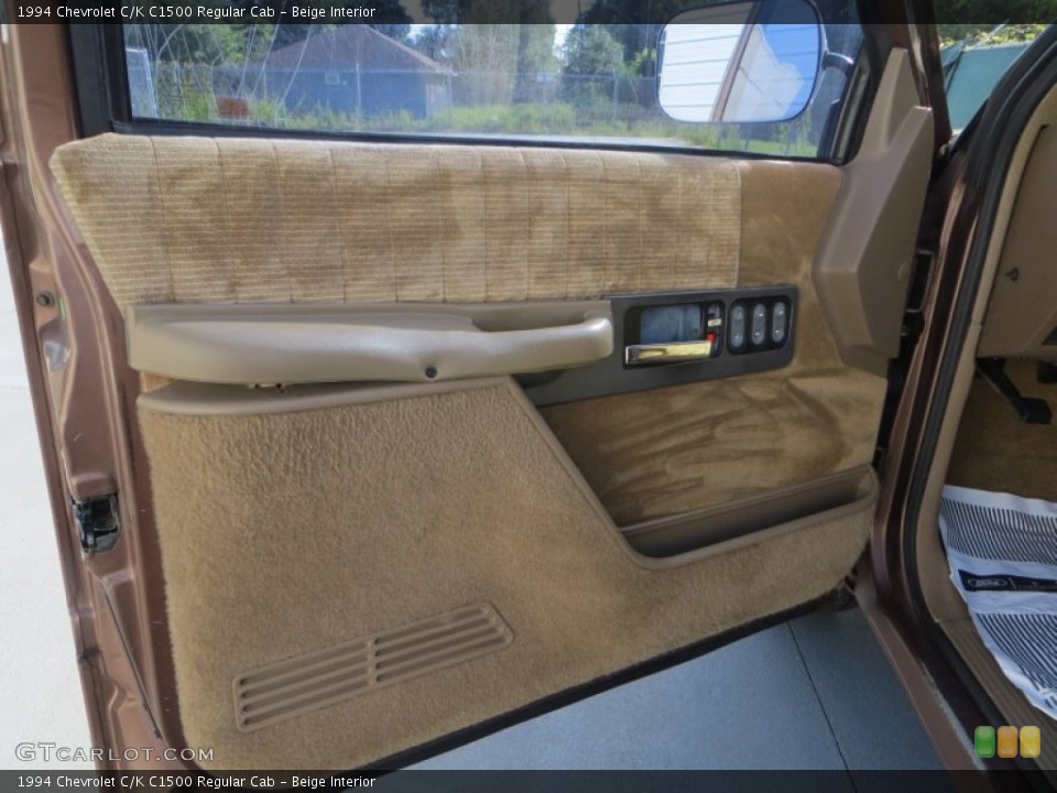 Beige Interior Door Panel for the 1994 Chevrolet C/K C1500 Regular Cab #82667824