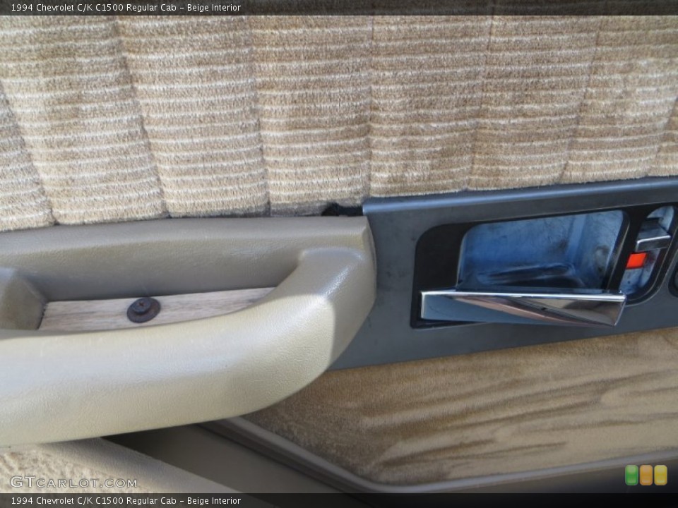 Beige Interior Controls for the 1994 Chevrolet C/K C1500 Regular Cab #82667839
