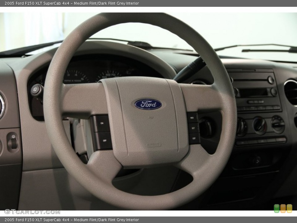 Medium Flint/Dark Flint Grey Interior Steering Wheel for the 2005 Ford F150 XLT SuperCab 4x4 #82667926