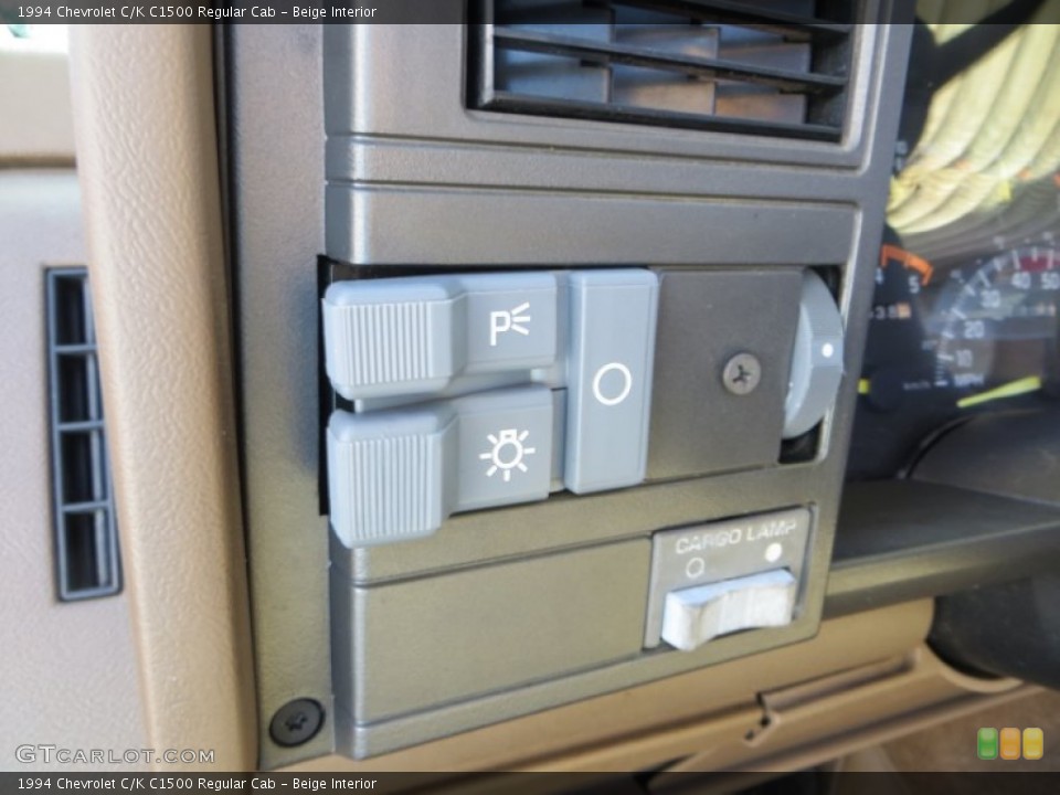 Beige Interior Controls for the 1994 Chevrolet C/K C1500 Regular Cab #82667977