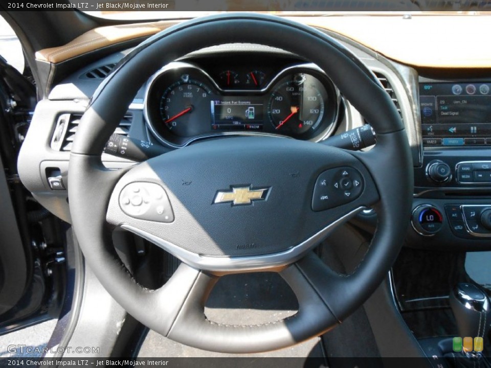 Jet Black/Mojave Interior Steering Wheel for the 2014 Chevrolet Impala LTZ #82671314