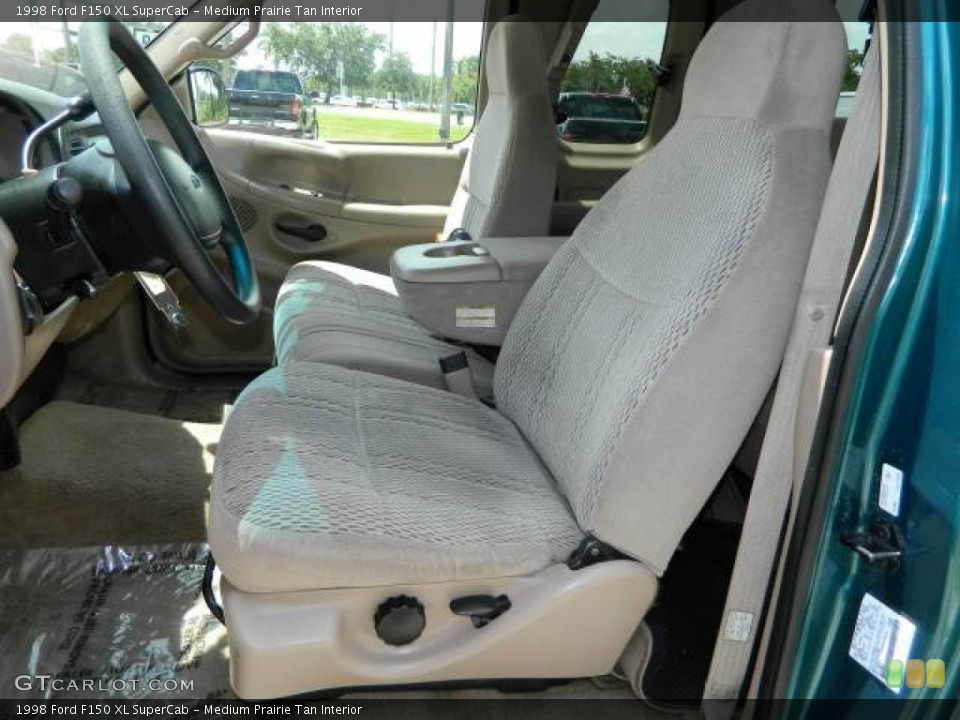 Medium Prairie Tan Interior Front Seat for the 1998 Ford F150 XL SuperCab #82671830