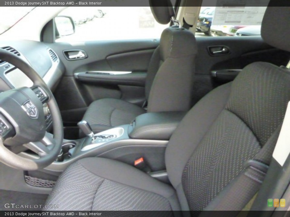 Black Interior Front Seat for the 2013 Dodge Journey SXT Blacktop AWD #82673556