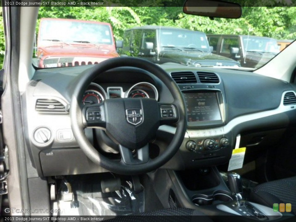 Black Interior Dashboard for the 2013 Dodge Journey SXT Blacktop AWD #82673629