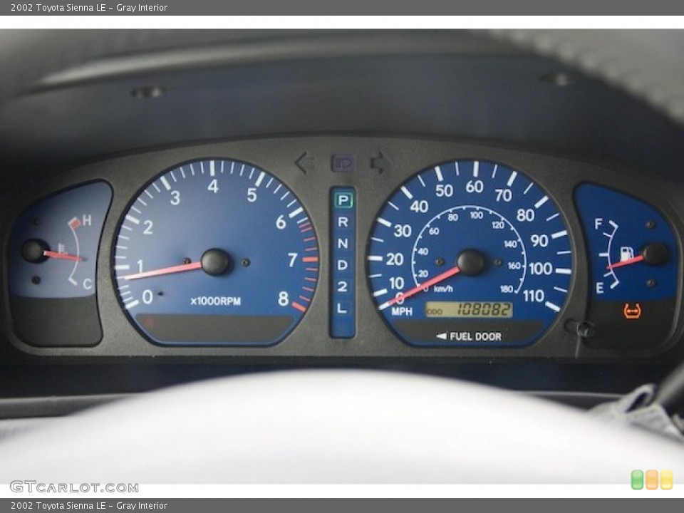 Gray Interior Gauges for the 2002 Toyota Sienna LE #82674733