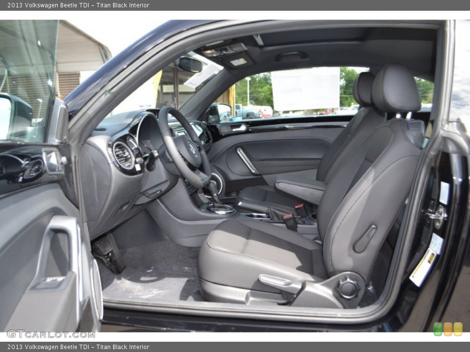 Titan Black Interior Front Seat for the 2013 Volkswagen Beetle TDI #82679142