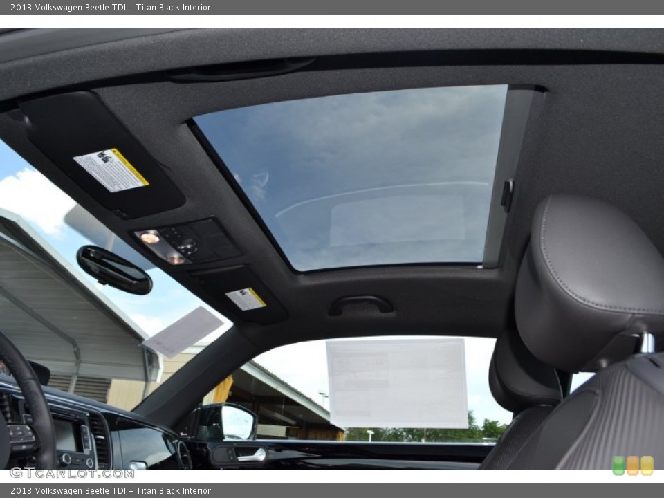 Titan Black Interior Sunroof for the 2013 Volkswagen Beetle TDI #82679218