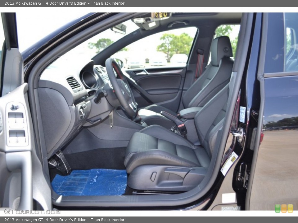 Titan Black Interior Front Seat for the 2013 Volkswagen GTI 4 Door Driver's Edition #82679317