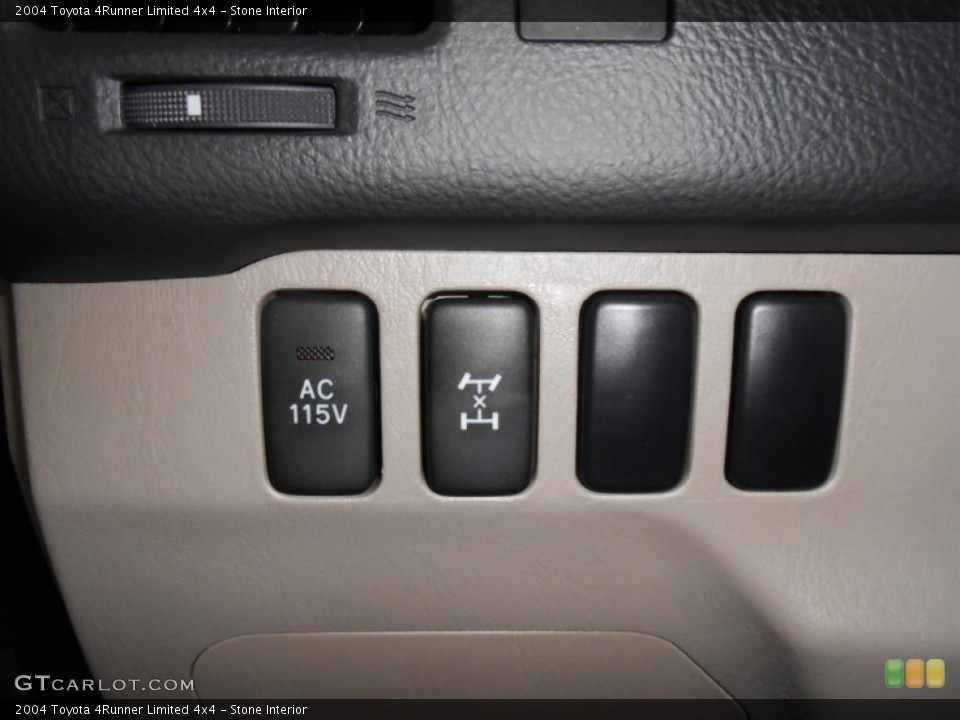 Stone Interior Controls for the 2004 Toyota 4Runner Limited 4x4 #82679789
