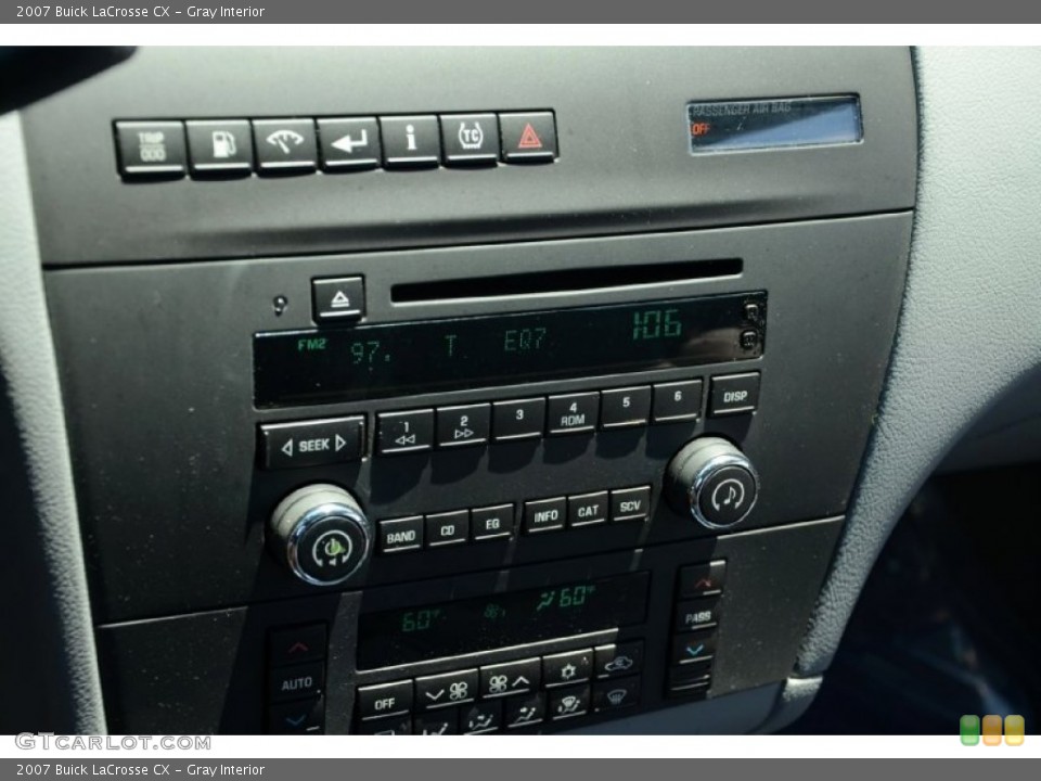 Gray Interior Controls for the 2007 Buick LaCrosse CX #82680531
