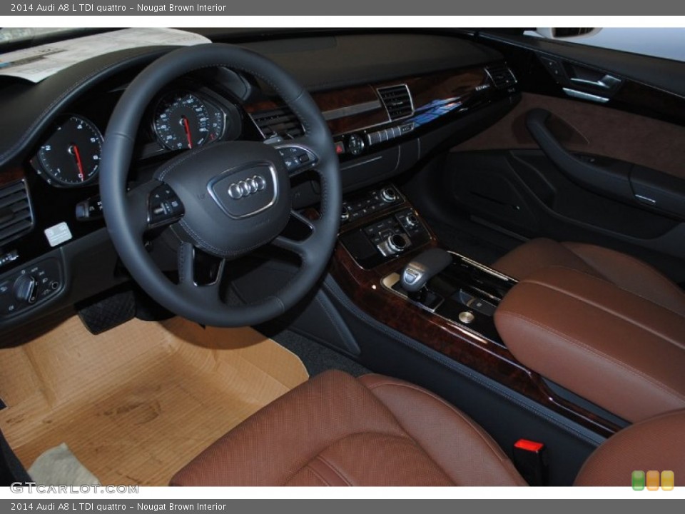 Nougat Brown Interior Dashboard for the 2014 Audi A8 L TDI quattro #82682761