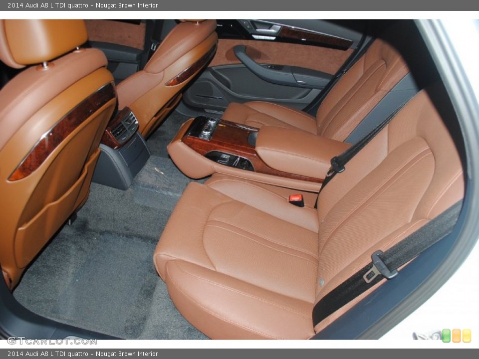 Nougat Brown Interior Rear Seat for the 2014 Audi A8 L TDI quattro #82683208