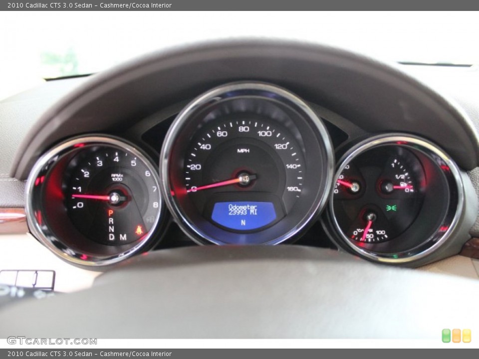 Cashmere/Cocoa Interior Gauges for the 2010 Cadillac CTS 3.0 Sedan #82684336