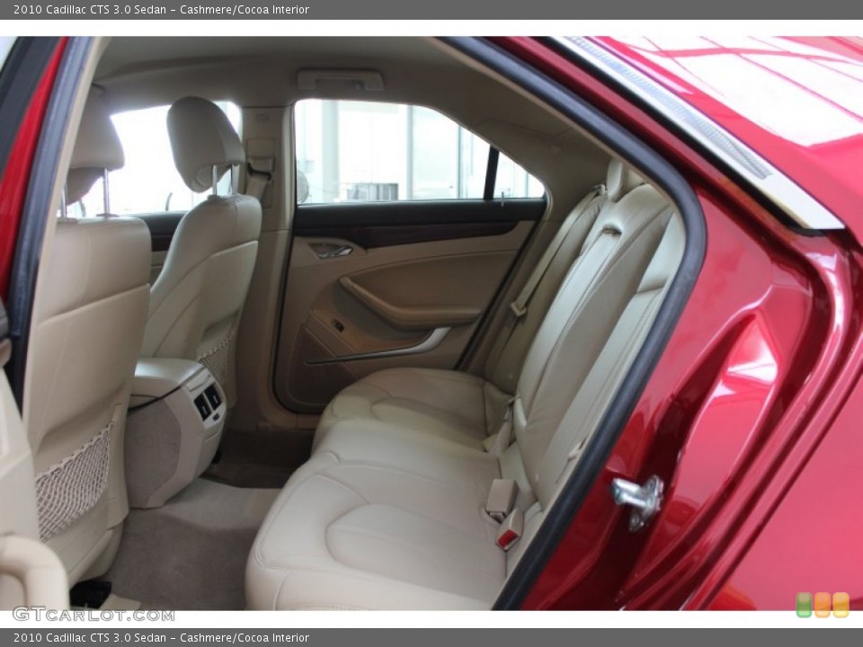 Cashmere/Cocoa Interior Rear Seat for the 2010 Cadillac CTS 3.0 Sedan #82684519