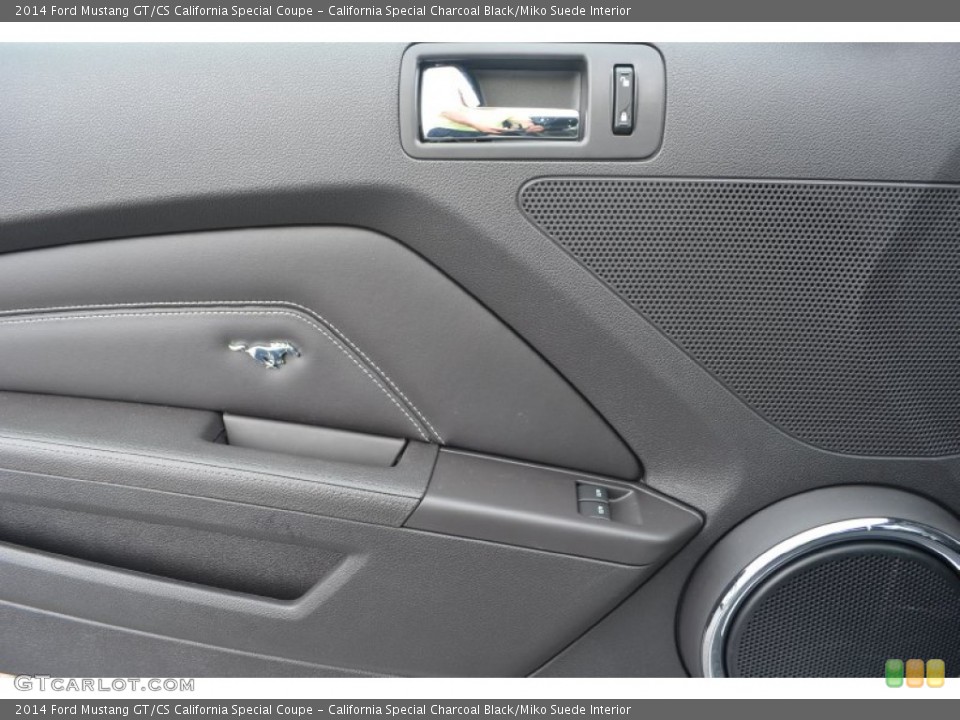 California Special Charcoal Black/Miko Suede Interior Door Panel for the 2014 Ford Mustang GT/CS California Special Coupe #82688079