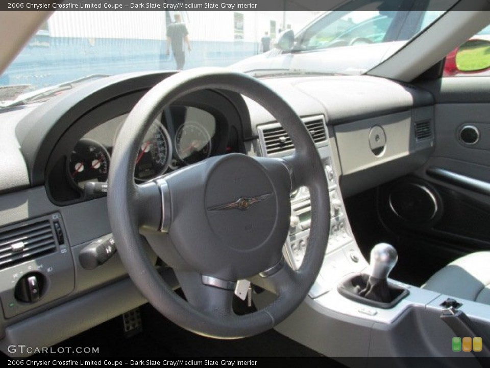 Dark Slate Gray/Medium Slate Gray Interior Steering Wheel for the 2006 Chrysler Crossfire Limited Coupe #82689673