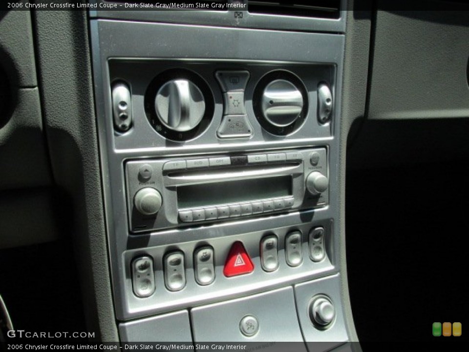 Dark Slate Gray/Medium Slate Gray Interior Controls for the 2006 Chrysler Crossfire Limited Coupe #82689827