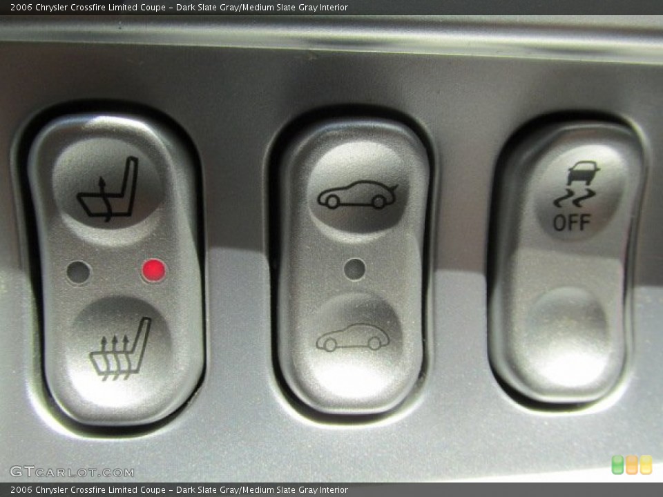 Dark Slate Gray/Medium Slate Gray Interior Controls for the 2006 Chrysler Crossfire Limited Coupe #82689856