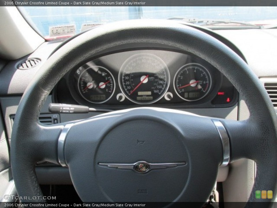 Dark Slate Gray/Medium Slate Gray Interior Steering Wheel for the 2006 Chrysler Crossfire Limited Coupe #82689882
