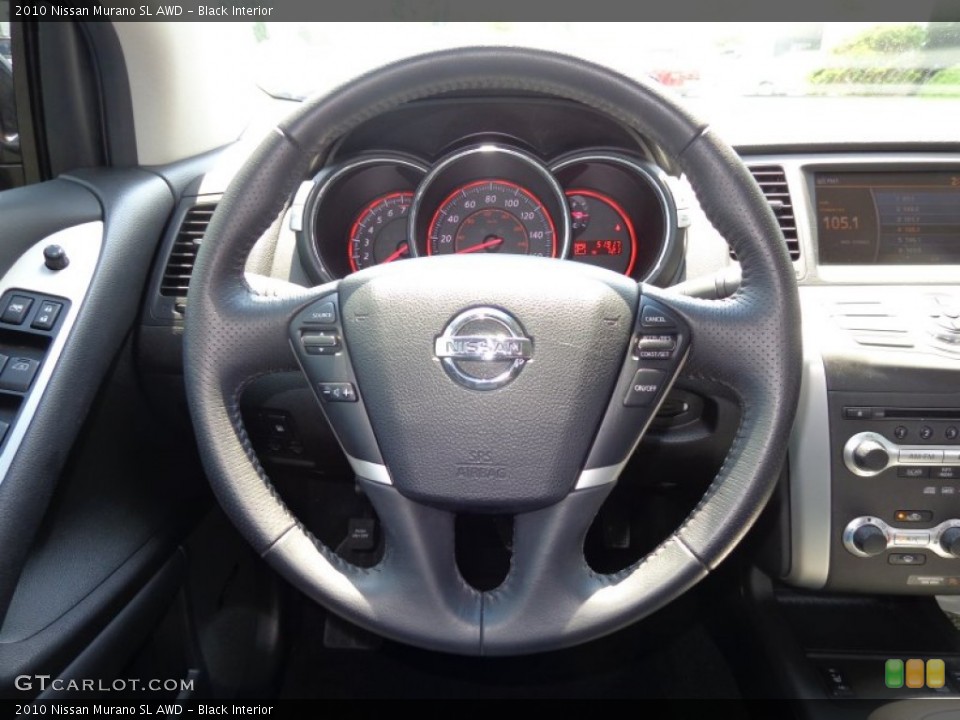 Black Interior Steering Wheel for the 2010 Nissan Murano SL AWD #82692935