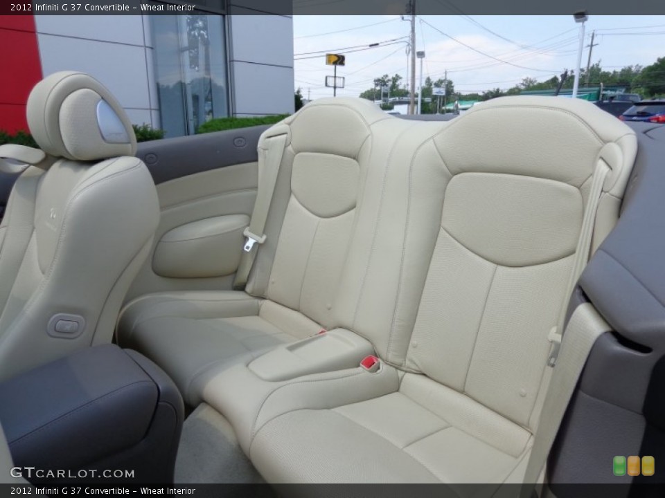 Wheat Interior Rear Seat for the 2012 Infiniti G 37 Convertible #82694110