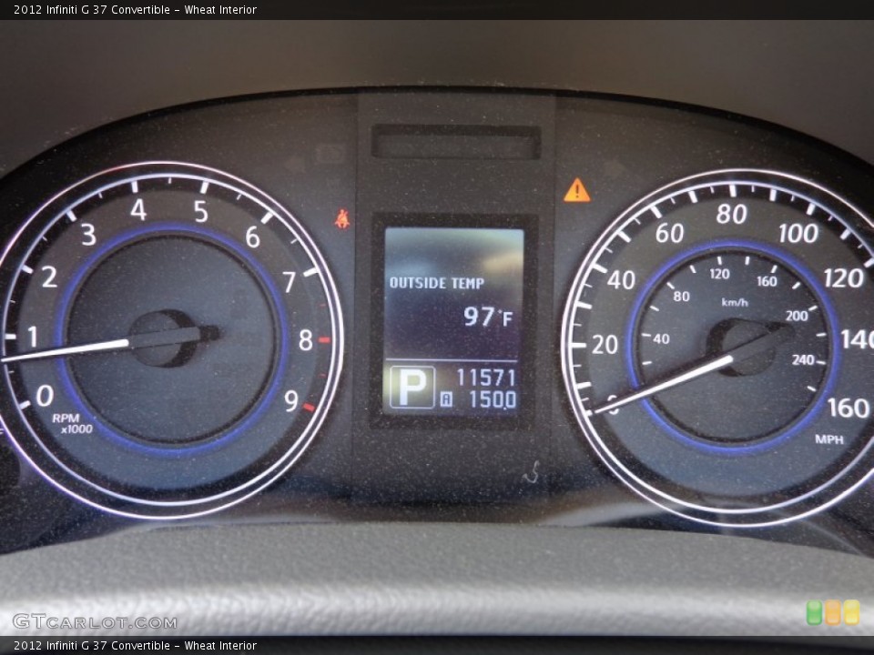 Wheat Interior Gauges for the 2012 Infiniti G 37 Convertible #82694197