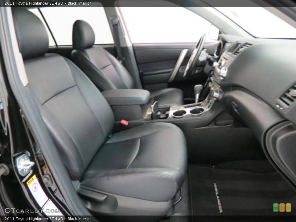 Black Interior Front Seat for the 2011 Toyota Highlander SE 4WD #82694473