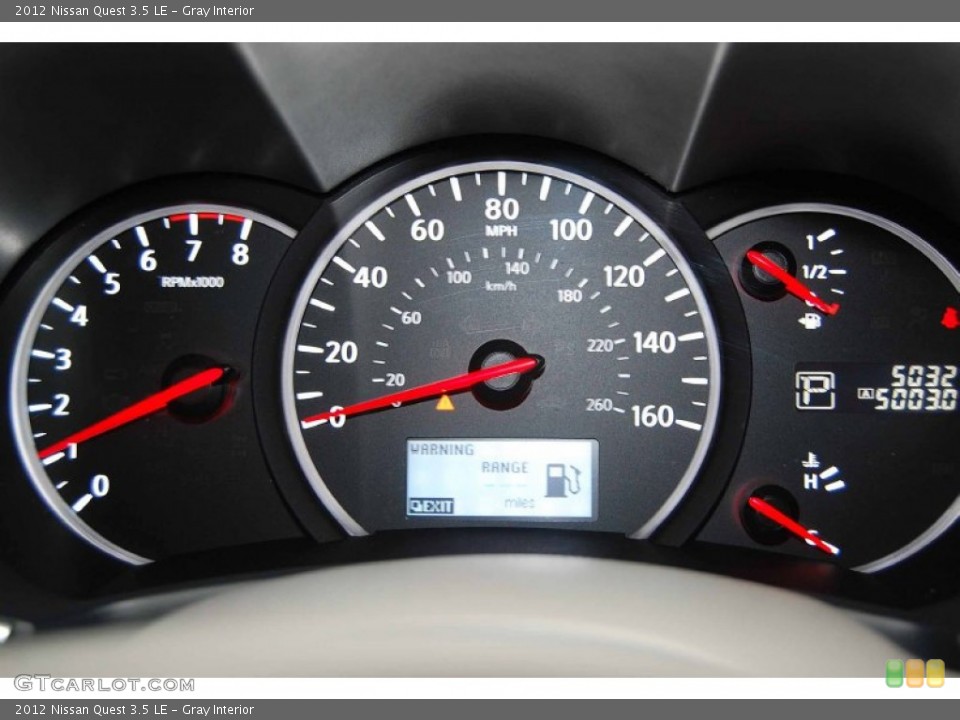 Gray Interior Gauges for the 2012 Nissan Quest 3.5 LE #82694944