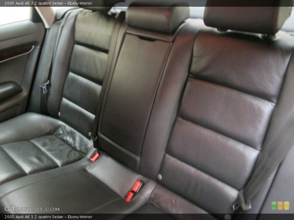 Ebony Interior Rear Seat for the 2005 Audi A6 3.2 quattro Sedan #82695510