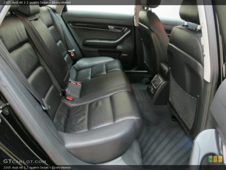 Ebony Interior Rear Seat for the 2005 Audi A6 3.2 quattro Sedan #82695530