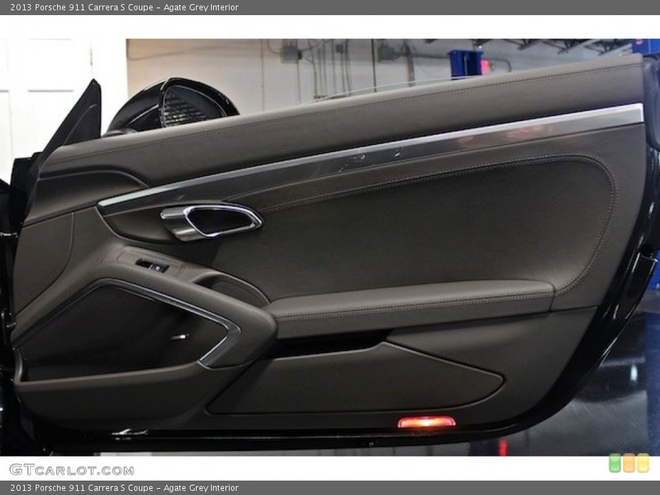 Agate Grey Interior Door Panel for the 2013 Porsche 911 Carrera S Coupe #82695679