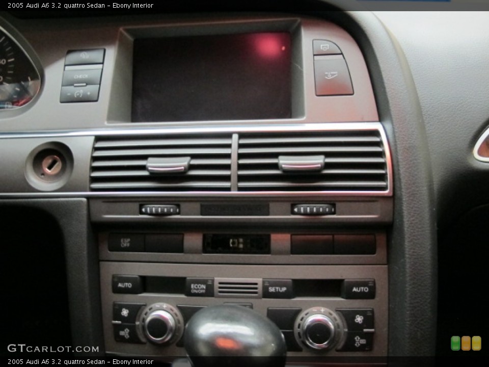 Ebony Interior Controls for the 2005 Audi A6 3.2 quattro Sedan #82695754