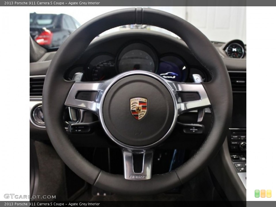 Agate Grey Interior Steering Wheel for the 2013 Porsche 911 Carrera S Coupe #82695981