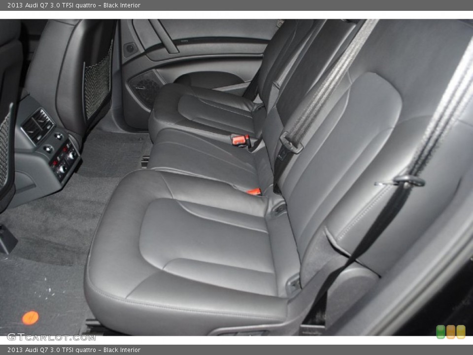 Black Interior Rear Seat for the 2013 Audi Q7 3.0 TFSI quattro #82696012