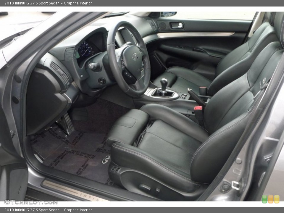 Graphite Interior Prime Interior for the 2010 Infiniti G 37 S Sport Sedan #82696341