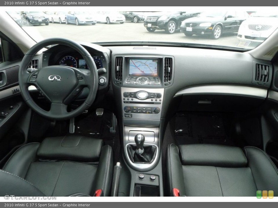 Graphite Interior Dashboard for the 2010 Infiniti G 37 S Sport Sedan #82696373