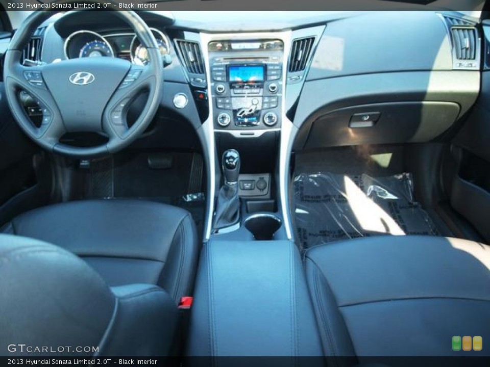Black Interior Dashboard for the 2013 Hyundai Sonata Limited 2.0T #82697974