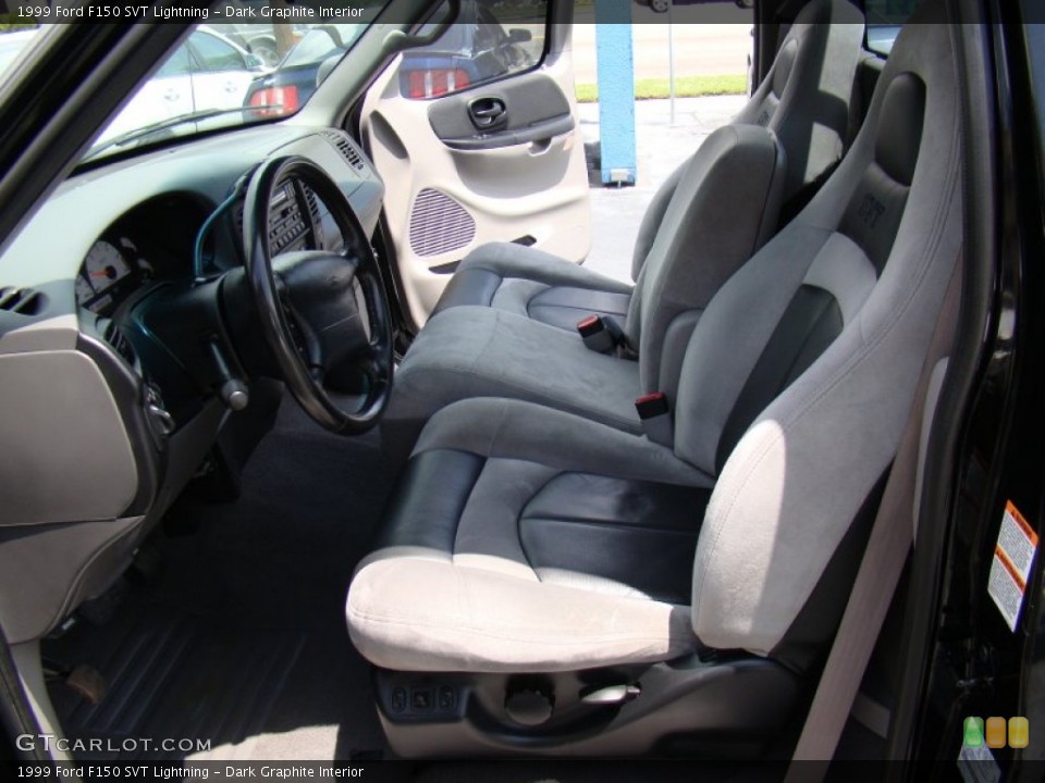 Dark Graphite Interior Front Seat for the 1999 Ford F150 SVT Lightning #82698196