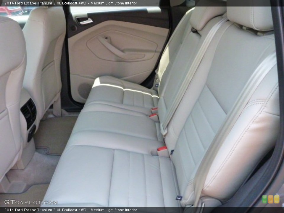 Medium Light Stone Interior Rear Seat for the 2014 Ford Escape Titanium 2.0L EcoBoost 4WD #82699354