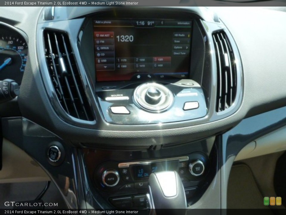 Medium Light Stone Interior Controls for the 2014 Ford Escape Titanium 2.0L EcoBoost 4WD #82699783